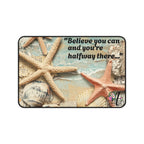 Motivational Desk Mat with Quote, Office Decor, Inspirational Gift, Home Office Essentials, Beach Theme Desk Accessory