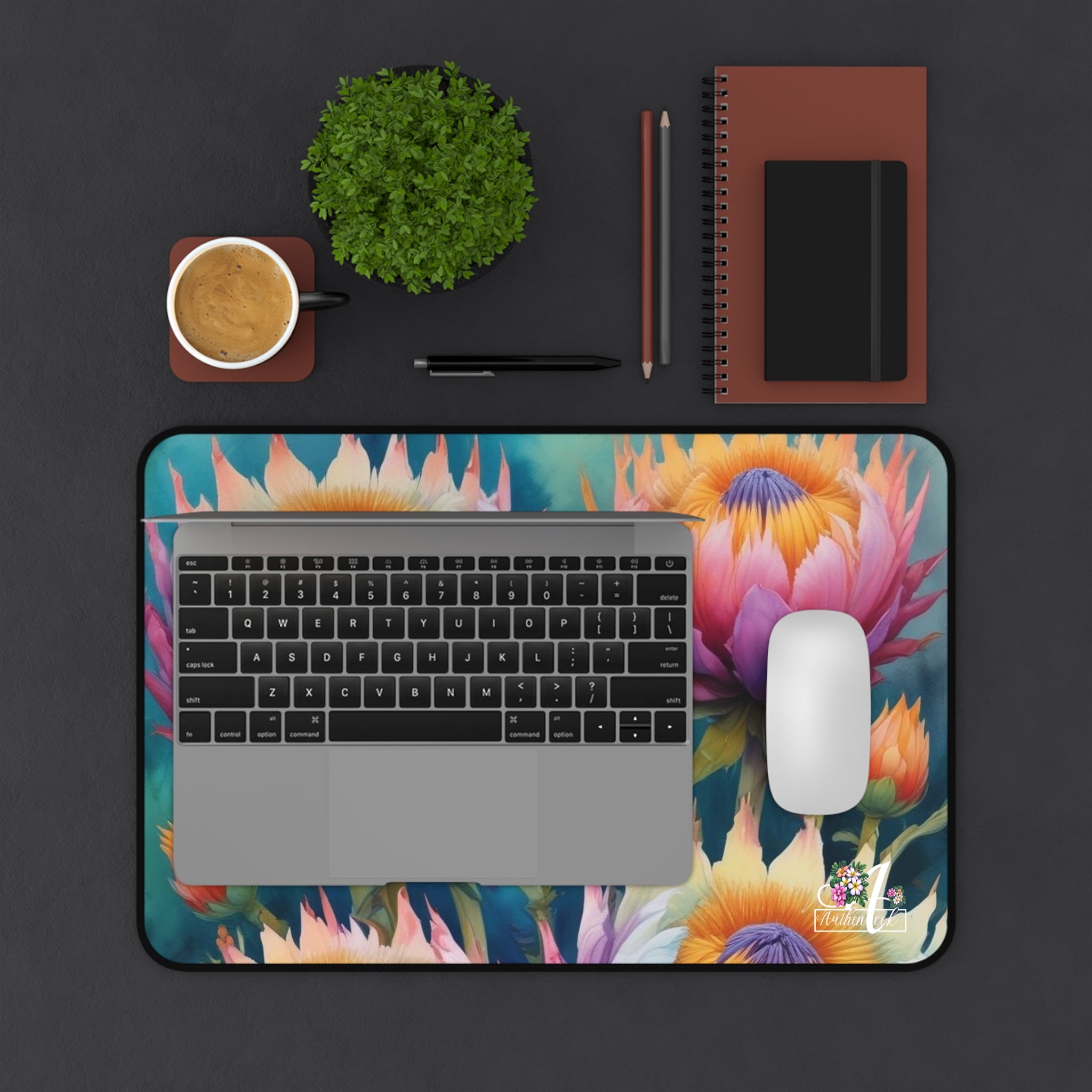 Colorful Floral Desk Mat, Decorative Workspace Accessory, Gift for Home Office, Unique Desk Decor, Mother's Day Present, Teacher [...]