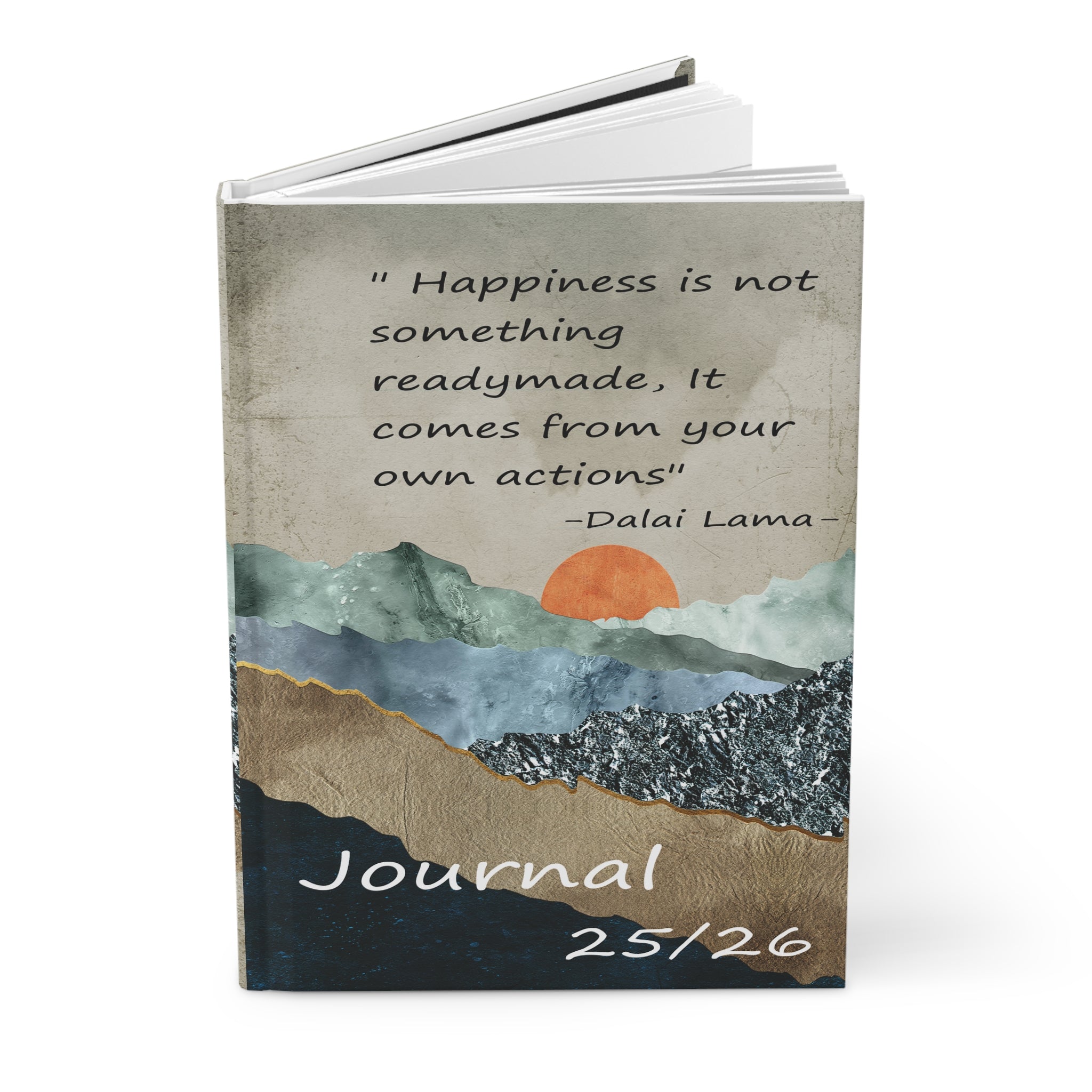 Inspirational Hardcover Journal with Landscape Art, Nature-Inspired Journal, Motivational Writing Notebook, Gift for Writers, Diary [...]
