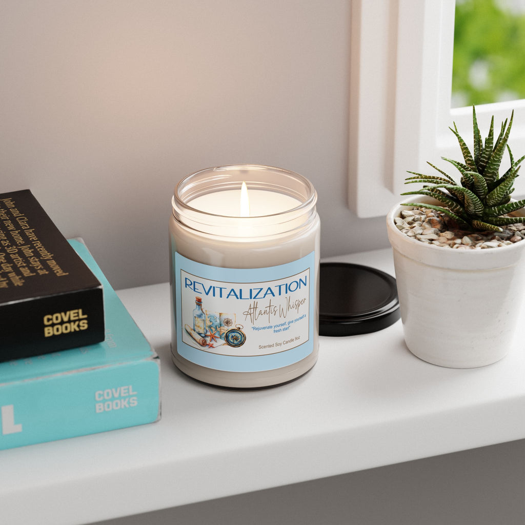 Revitalization Scented Soy Candle - Atlantis Wave, Ocean Breeze Candle, Relaxation Gift, Home Decor, Spa Essential, Gift for Her