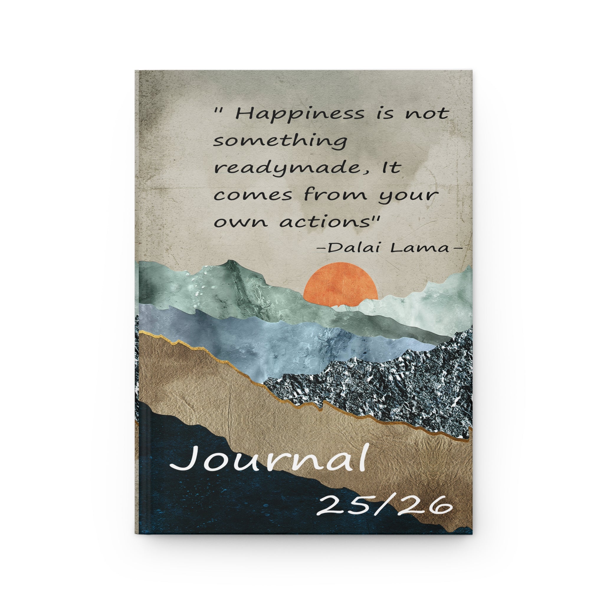 Inspirational Hardcover Journal with Landscape Art, Nature-Inspired Journal, Motivational Writing Notebook, Gift for Writers, Diary [...]