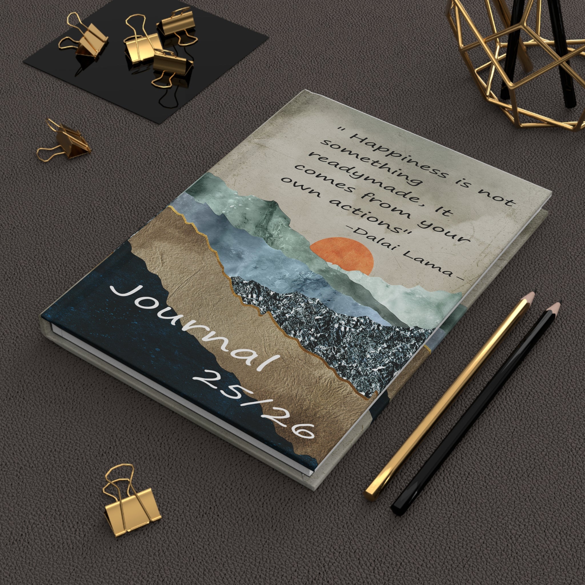 Inspirational Hardcover Journal with Landscape Art, Nature-Inspired Journal, Motivational Writing Notebook, Gift for Writers, Diary [...]